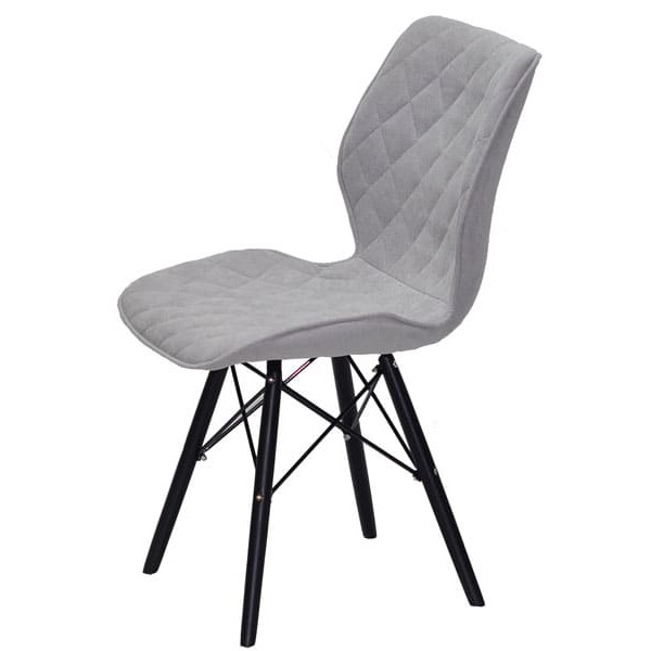 Стілець Onder Mebli Nolan BK Світло-сірий SH-3 Шеніл-3