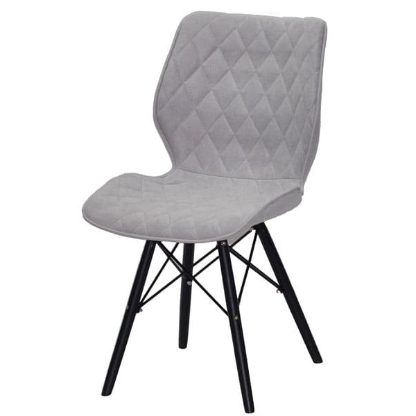Стілець Onder Mebli Nolan BK Світло-сірий SH-3 Шеніл-1