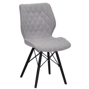 Стілець Onder Mebli Nolan BK Світло-сірий SH-3 Шеніл