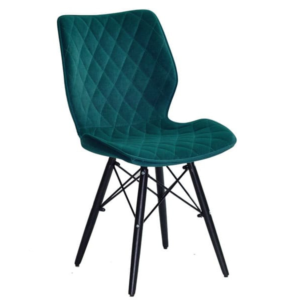 Стул Onder Mebli Nolan BK Зеленый B-1003 Бархат-0