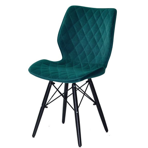 Стул Onder Mebli Nolan BK Зеленый B-1003 Бархат-1