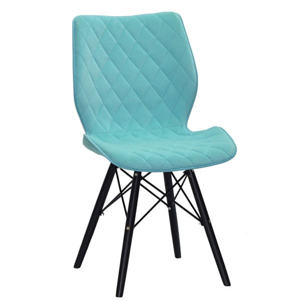 Стул Onder Mebli Nolan BK Голубой B-1019 Бархат-0