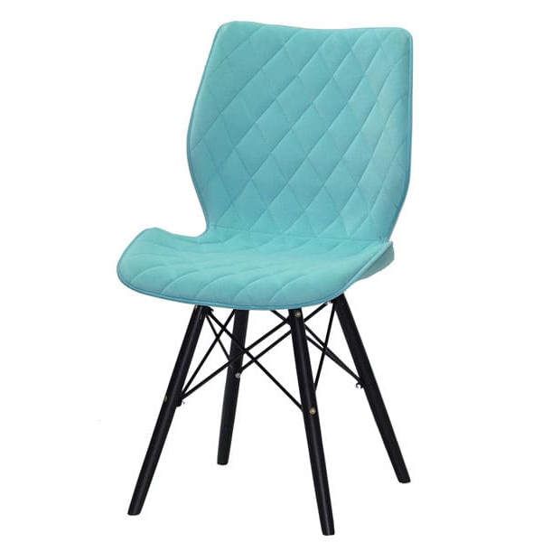 Стул Onder Mebli Nolan BK Голубой B-1019 Бархат-1