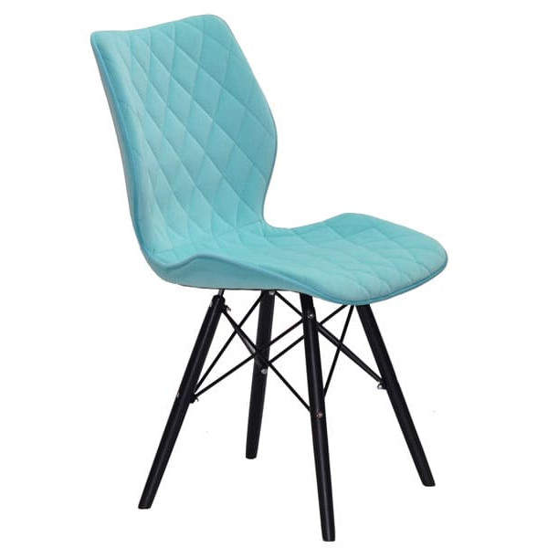 Стул Onder Mebli Nolan BK Голубой B-1019 Бархат-2