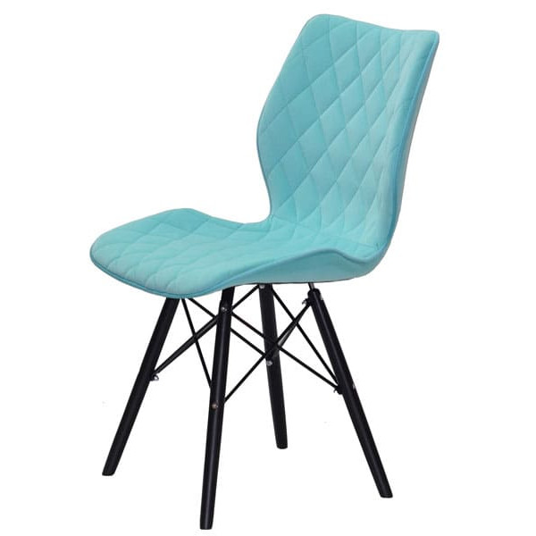 Стул Onder Mebli Nolan BK Голубой B-1019 Бархат-3