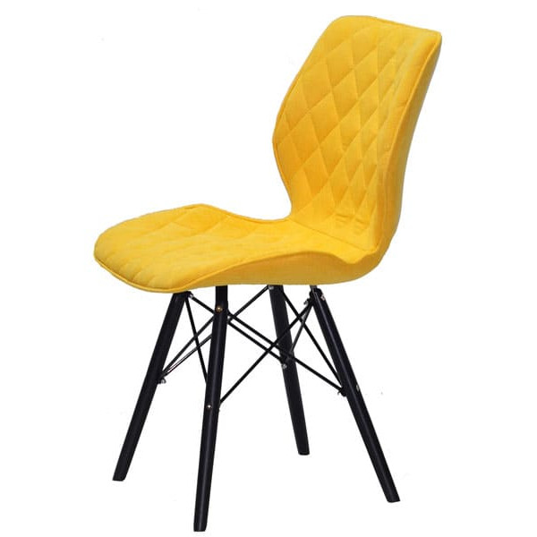 Стул Onder Mebli Nolan BK Желтый SH - 5 Шенилл-3