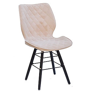 Стул Onder Mebli Nolan Q-BK Бежевый B-1005 Бархат