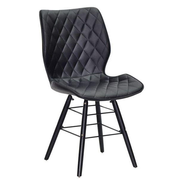 Стул Onder Mebli Nolan Q-BK Черный Экокожа-0