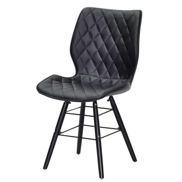 Стул Onder Mebli Nolan Q-BK Черный Экокожа-1