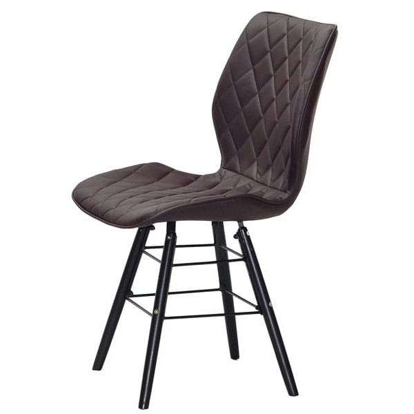 Стілець Onder Mebli Nolan Q-BK Коричневий 1015 Екошкіра-3