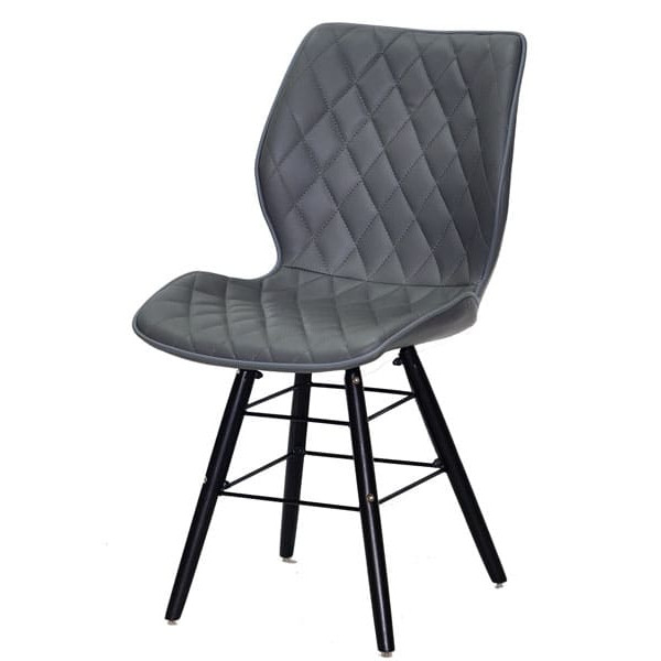 Стілець Onder Mebli Nolan Q-BK Сірий 1001-1