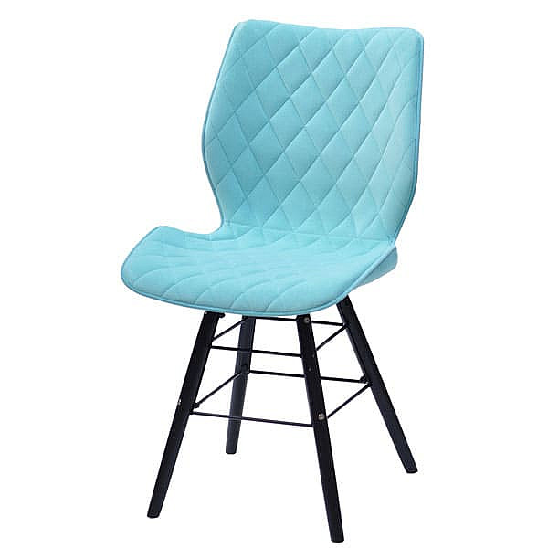 Стул Onder Mebli Nolan Q-BK Голубой B-1019 Бархат-1