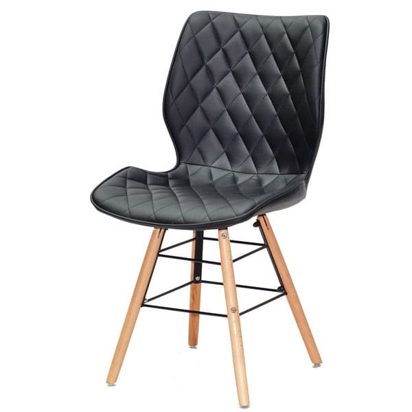 Стул Onder Mebli Nolan Q Черный Экокожа-1