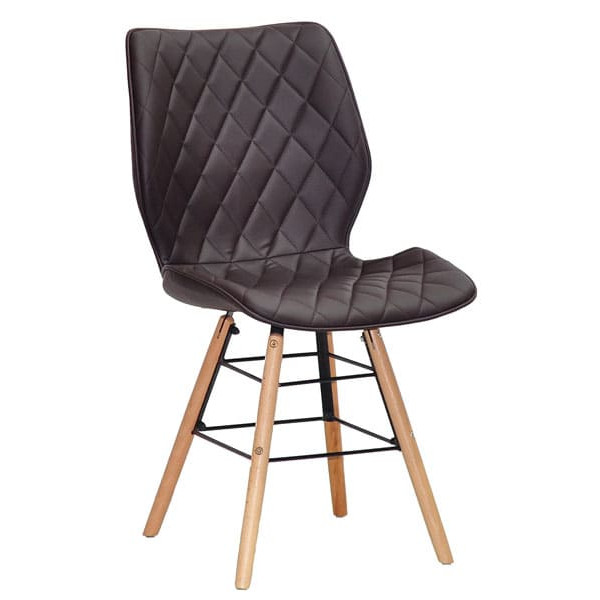 Стул Onder Mebli Nolan Q Коричневый 1015 Экокожа-0