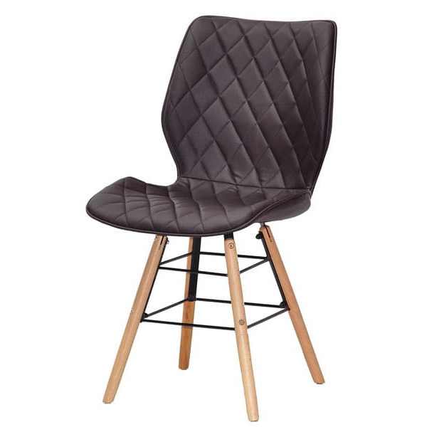 Стул Onder Mebli Nolan Q Коричневый 1015 Экокожа-1