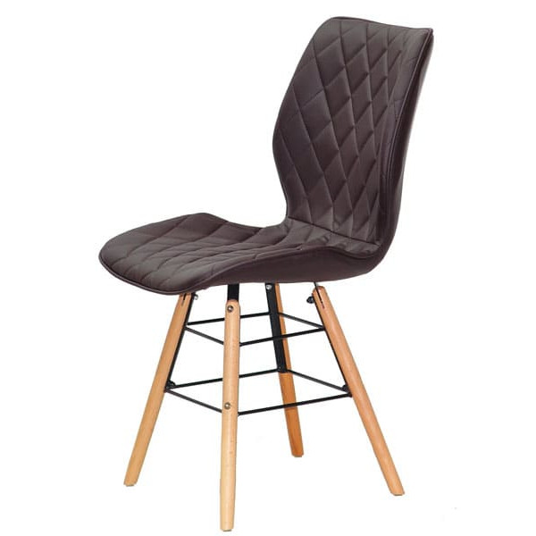 Стул Onder Mebli Nolan Q Коричневый 1015 Экокожа-3