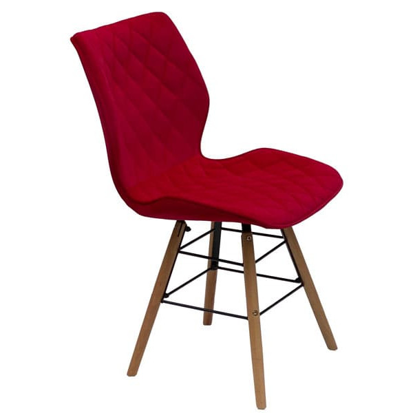 Стул Onder Mebli Nolan Q Красный B-1016 Бархат-2