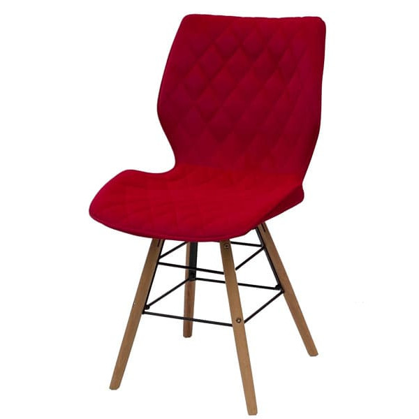 Стул Onder Mebli Nolan Q Красный B-1016 Бархат-1