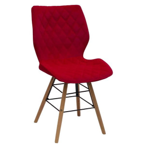 Стілець Onder Mebli Nolan Q Червоний B-1016 Оксамит
