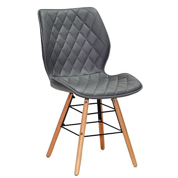 Стул Onder Mebli Nolan Q Серый 1001 Экокожа-0