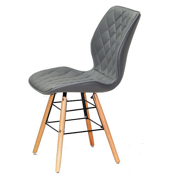 Стул Onder Mebli Nolan Q Серый 1001 Экокожа-3