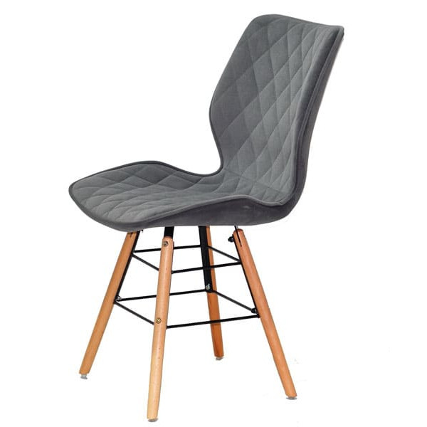 Стул Onder Mebli Nolan Q Серый B-1004 Бархат-3