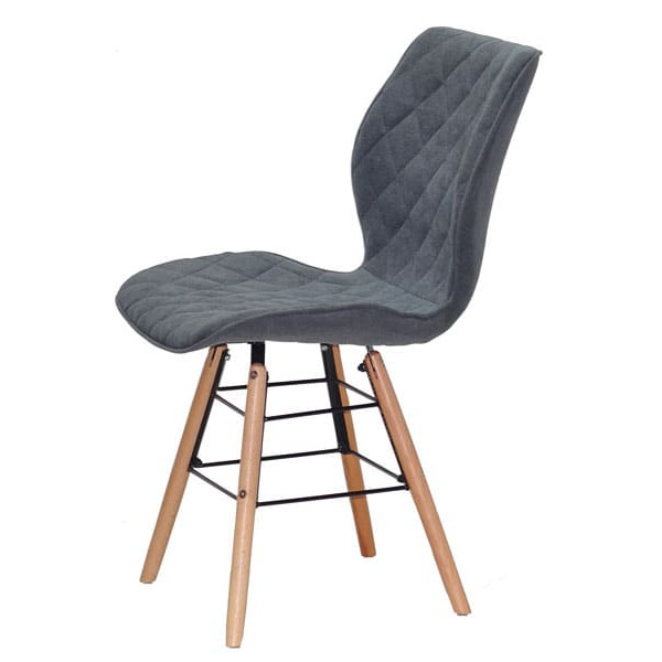 Стул Onder Mebli Nolan Q Светло-серый SH - 1 Шенилл-3