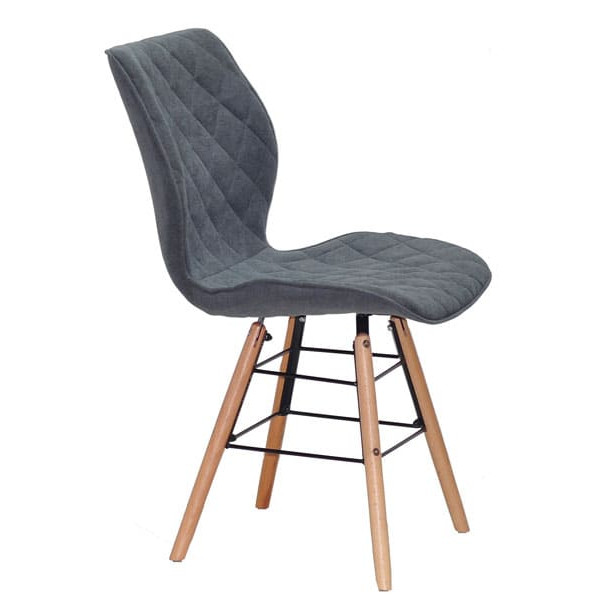 Стул Onder Mebli Nolan Q Светло-серый SH - 1 Шенилл-2