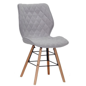 Стул Onder Mebli Nolan Q Светло-серый SH - 3 Шенилл