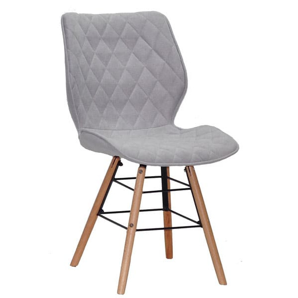 Стілець Onder Mebli Nolan Q Світло-сірий SH-3 Шеніл-0