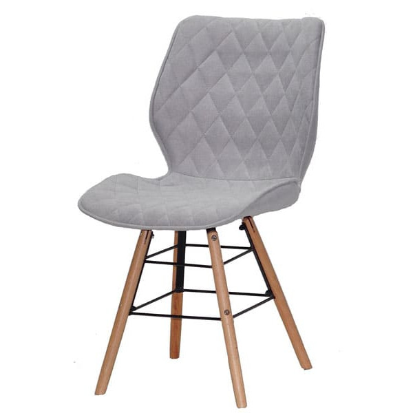 Стілець Onder Mebli Nolan Q Світло-сірий SH-3 Шеніл-1