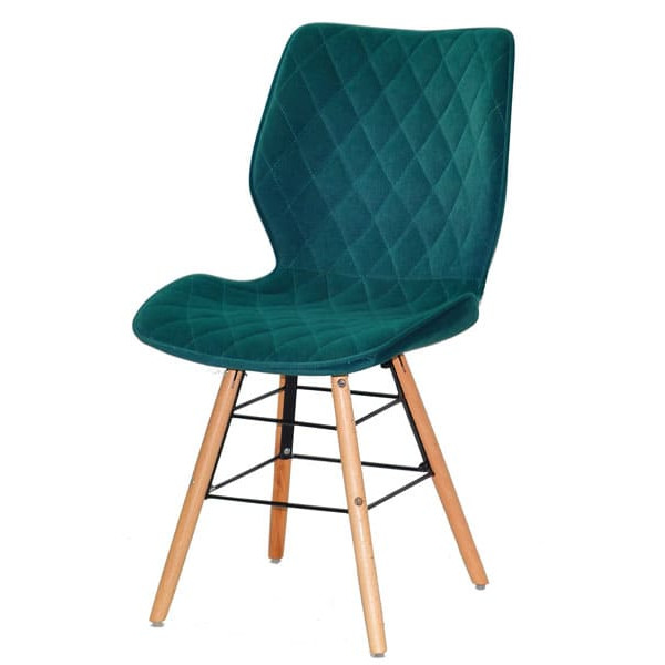 Стілець Onder Mebli Nolan Q Зелений B-1003 Оксамит-1