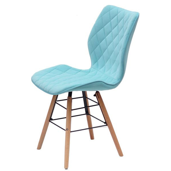 Стілець Onder Mebli Nolan Q Блакитний B-1019 Оксамит-3