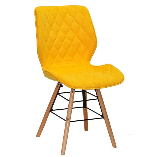 Стул Onder Mebli Nolan Q Желтый SH - 5 Шенилл-0