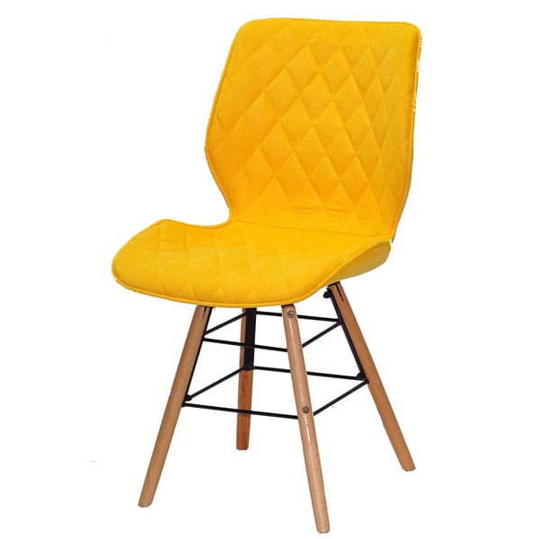 Стул Onder Mebli Nolan Q Желтый SH - 5 Шенилл-1