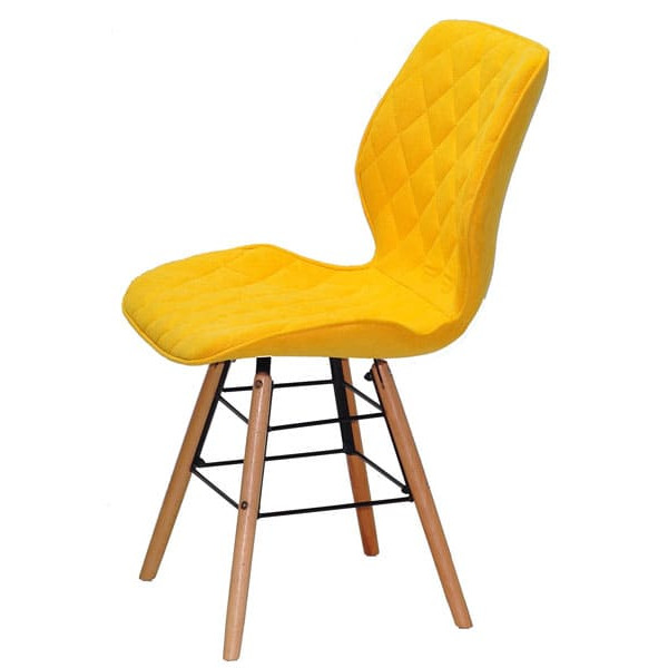 Стул Onder Mebli Nolan Q Желтый SH - 5 Шенилл-3