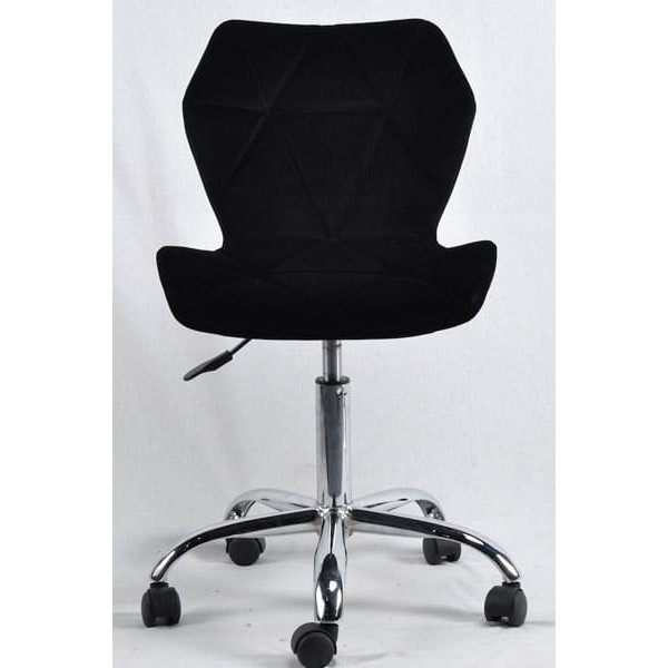 Стілець Onder Mebli Torino CH-Office Чорний B-1011 Оксамит-1