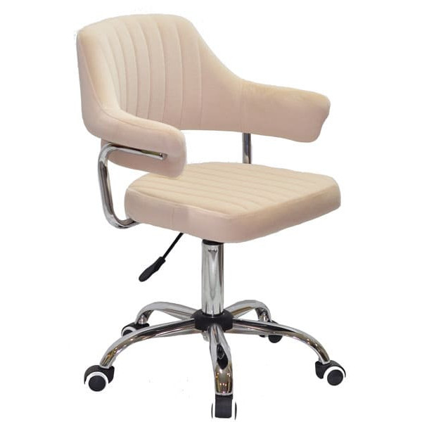 Стул Onder Mebli Jeff CH-Office Бежевый B-1005 Бархат-1