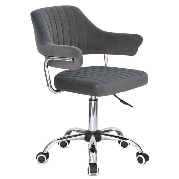 Стул Onder Mebli Jeff CH-Office Серый B-1004 Бархат-1
