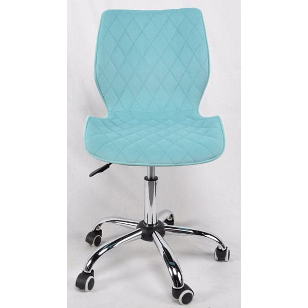 Стілець Onder Mebli Toni CH-Office Блакитний B-1019 Оксамит-1