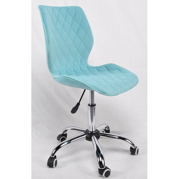 Стілець Onder Mebli Toni CH-Office Блакитний B-1019 Оксамит-0