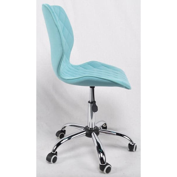 Стілець Onder Mebli Toni CH-Office Блакитний B-1019 Оксамит-2