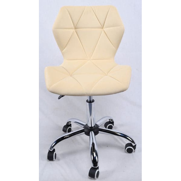 Стілець Onder Mebli Torino CH-Office Молочний B-1020 Оксамит-1