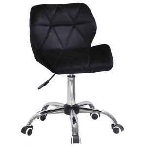 Стілець Onder Mebli Set CH-Office Чорний B-1011 Оксамит