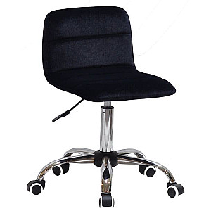 Стілець Onder Mebli Real CH-Office Чорний B-1011 Оксамит