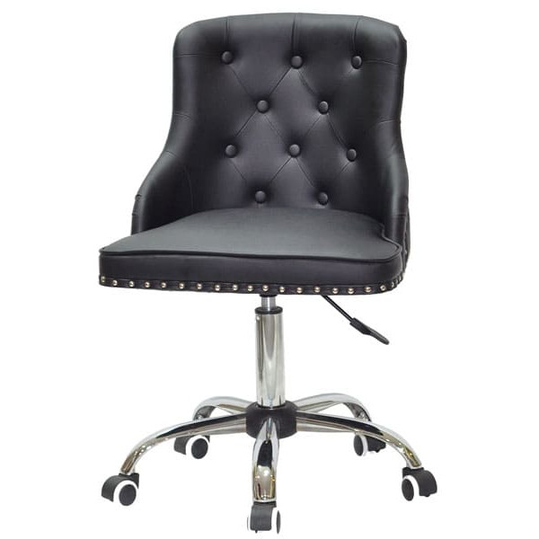 Стілець Onder Mebli OLIMP CH-OFFICE Чорний Екошкіра-1