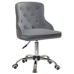 Стілець Onder Mebli OLIMP CH-OFFICE Сірий B-1004 Оксамит