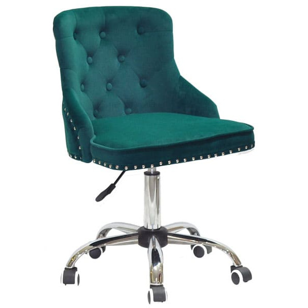 Стілець Onder Mebli OLIMP CH-OFFICE Зелений B-1003 Оксамит-0