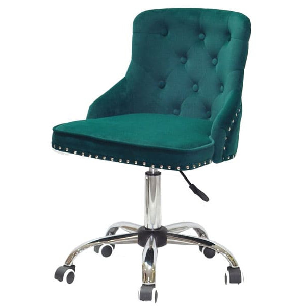 Стілець Onder Mebli OLIMP CH-OFFICE Зелений B-1003 Оксамит-1