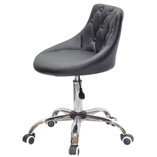 Стілець Onder Mebli FORO+BUTTON CH-OFFICE Чорний Екошкіра-3